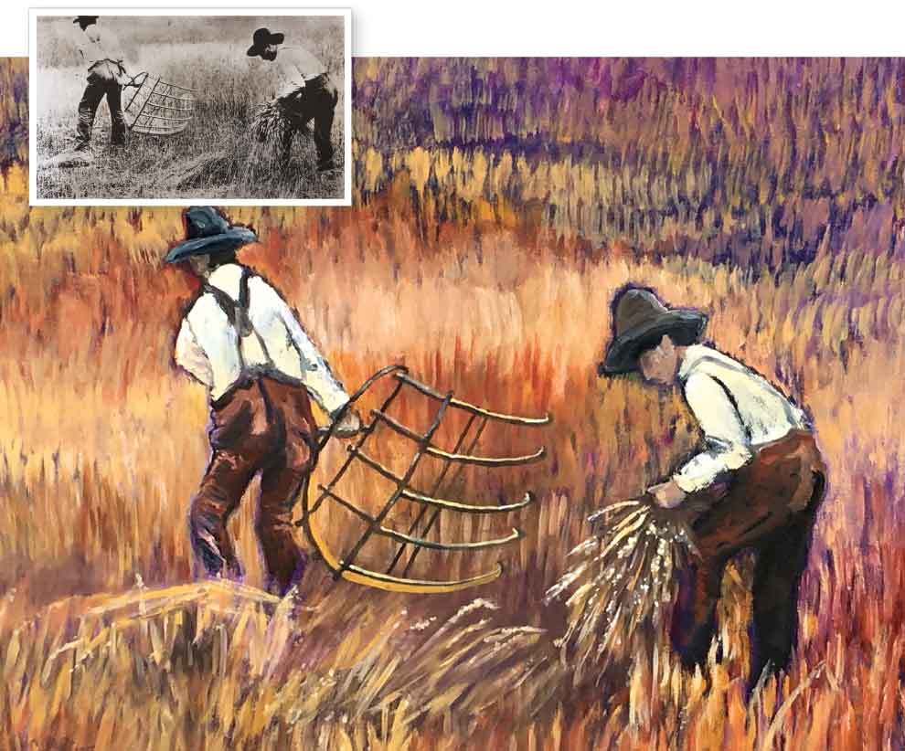 "Gleaners" by Christine Olivo, to be auctioned at the event.