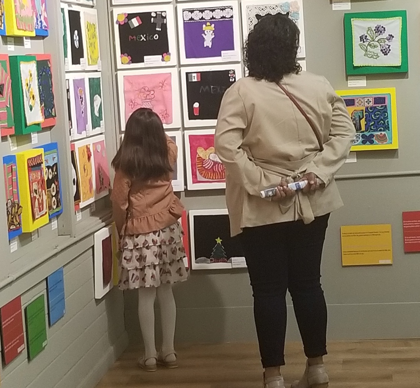 SHHS Hilos Visible exhibit celebrating the Hispanic culture in St. Helena